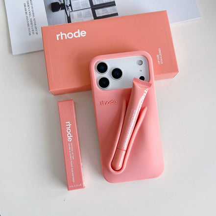 Rhode Peptide Lip Tint Summer Lip Phone Case Set Peach Pit