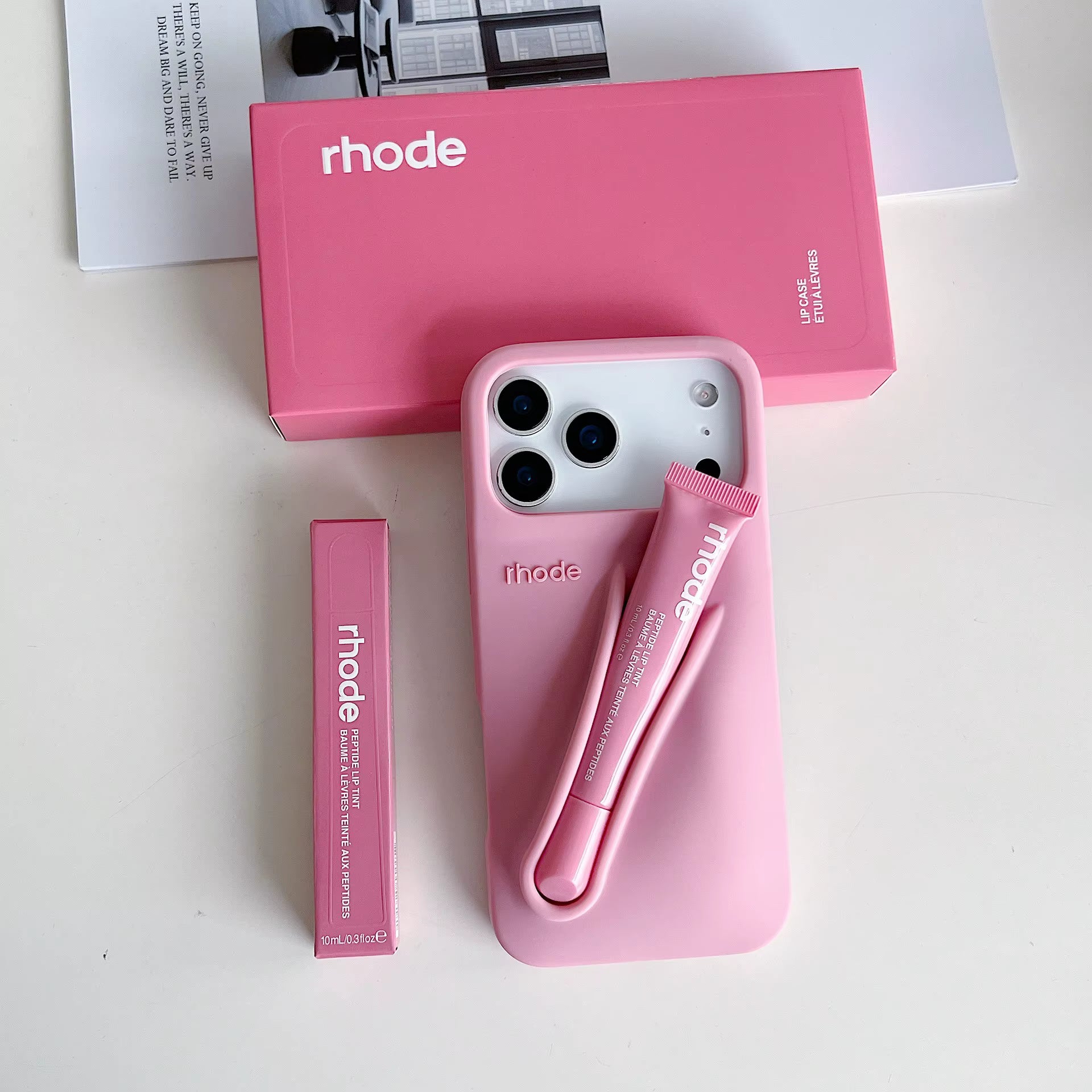 Rhode Peptide Lip Tint Summer Lip Phone Case Set Ribbon