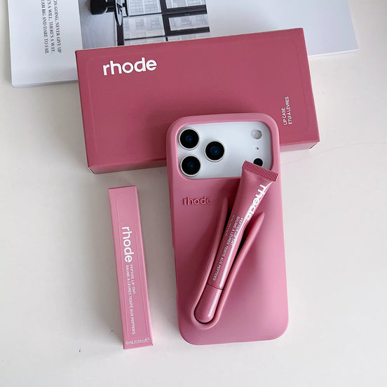 Rhode Peptide Lip Tint Summer Lip Phone Case Set Salty Tan